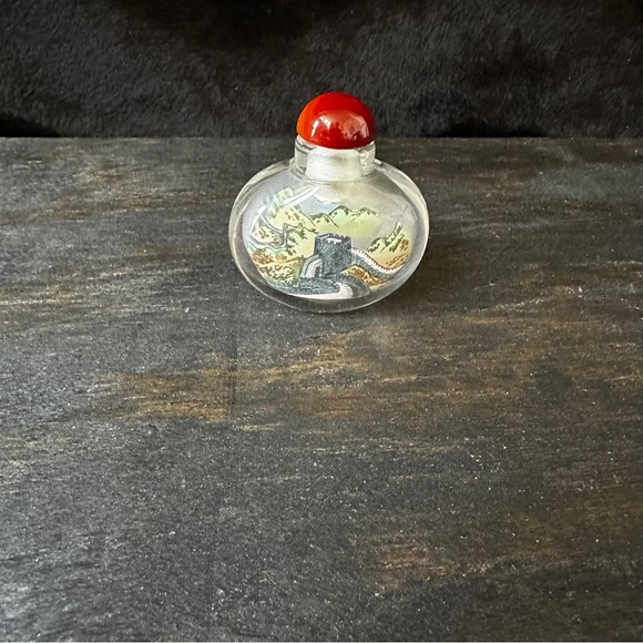 Chinese Snuff Bottle | Inside Hand Painting | Great Wall - Picture 2 of 10